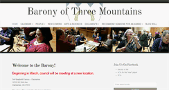 Desktop Screenshot of baronyofthreemountains.org